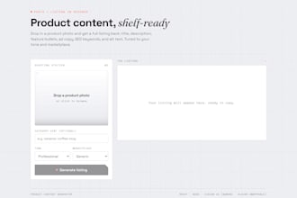 turn your product photos into ready to post listing copy