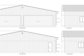 create garage plans and permit drawings in autocad