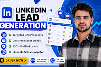 do linkedin lead generation and email list building services
