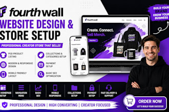 fourth wall website setup fourthwall store setup fourthwall pod merch with seo