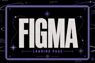 design a modern conversion focused landing page in figma