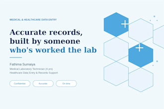 provide medical data entry and healthcare data management services