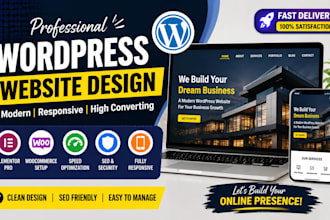 design and develop responsive busniess wordpress websites as expert