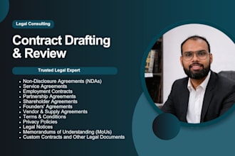 draft and review contracts, ndas, privacy policy