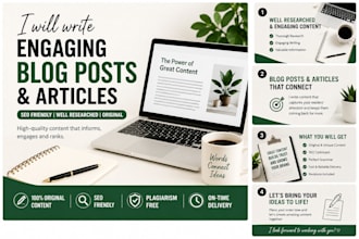write engaging blog posts and articles