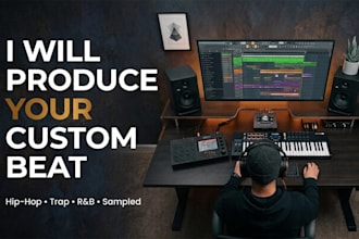 produce a custom hip hop, trap or sampled beat for your song