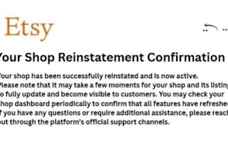 etsy reinstatement live chat for ebay reopen suspension 100