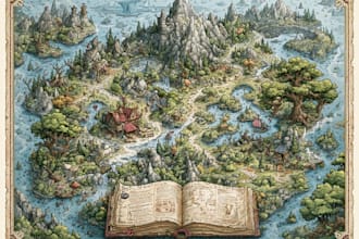 draw a custom map for fantasy, scifi, book or boardgame