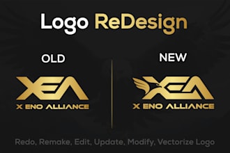 design redesign, modify, update, or fix your logo professionally