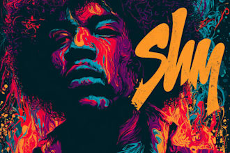 design psychedelic retro vintage posters and banners