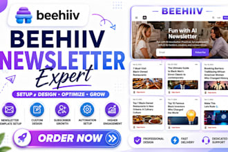 setup beehiiv newsletter template
