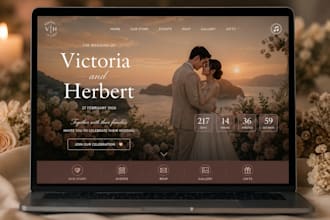 create a stunning animated wedding invitation website
