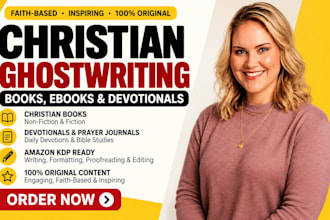ghostwrite christian ebook self help book faith based sermon non fiction writer