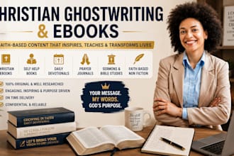 ghostwrite christian ebook self help book faith based sermon non fiction writer