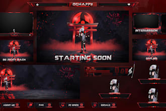 custom twitch overlays, animated alerts, emotes, professional stream graphics