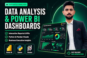 do python data analysis and power bi dashboard