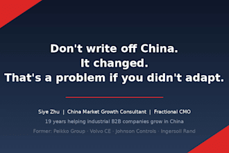 enable growth for b2b business in china market