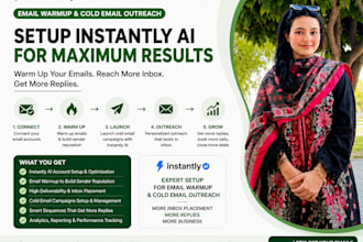 setup instantly ai for email warm up and cold email outreach
