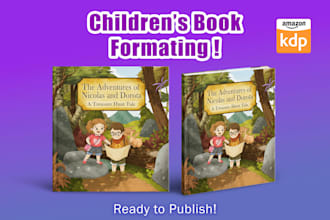 do children book formatting and layout for KDP