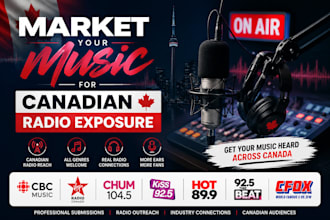 market your music to top canadian radio for exposure