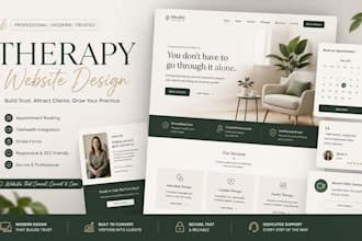 build therapy website design counseling psychotherapy medical mental website