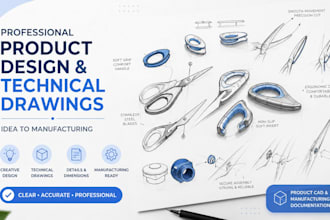 design exploded assembly drawing, product cad and manufacturing documentation