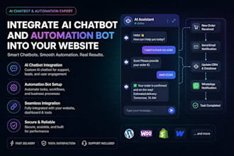 integrate ai chatbot and automation bot into your website