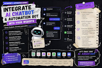 build ai chatbot, automation bot and browser extension for website