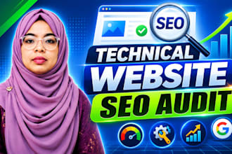 do technical website SEO audit with competitor analysis and action plan