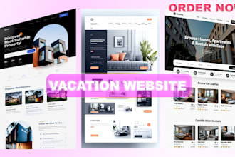 vacation website, vacation rental, airbnb website, rental website