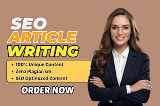 do SEO for blog posts, copywriting, content writing, article writing, email copy
