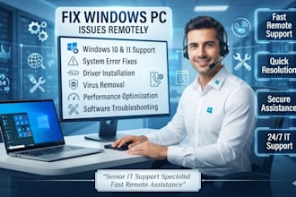 fix windows PC issues remotely