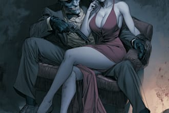 digitally color your comic book cover or pin up