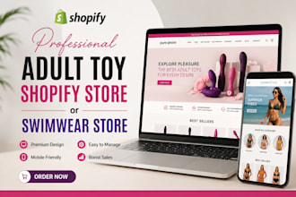 adult toy shopify dropshipping store swimwear adult shopify store website design