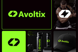 design gym, food, pet brand logo brand identity and app icon