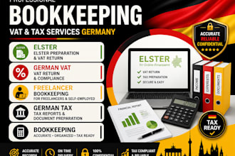 prepare eur elster freelancer bookkeeping vat germany  tax reports