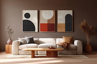 draw cubism, surrealism and abstract styles for album cover