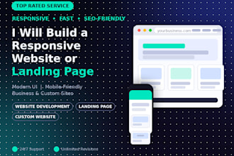 build a responsive website or landing page