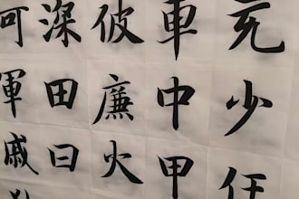 write professional custom chinese calligraphy for tattoo, logo, name