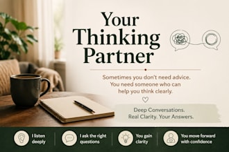help you stop overthinking with a deep clarity conversation
