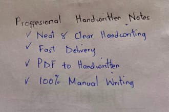convert your typed notes into neat handwritten notes