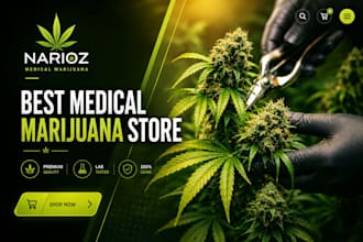 design cannabis website, cbd website, hemp website, weed, and marijuana website