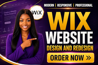 build wix website, wix website redesign, wix studio design edit wix site develop