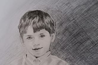 create a realistic pencil portrait
