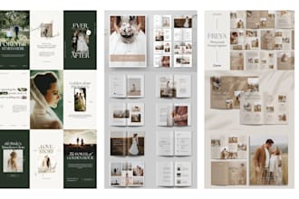design a professional wedding album and photo book