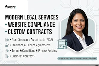 draft, review, and edit legally binding contracts and agreements