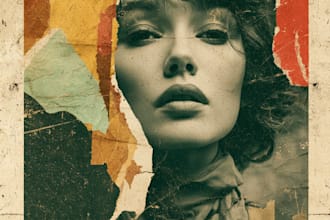 design retro or vintage flyer or poster
