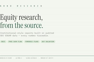 write an institutional grade equity research report from sec data
