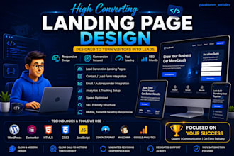 create a high converting landing page for lead generation