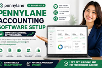 setup pennylane accounting software, invoicing, bookkeeping and workflows